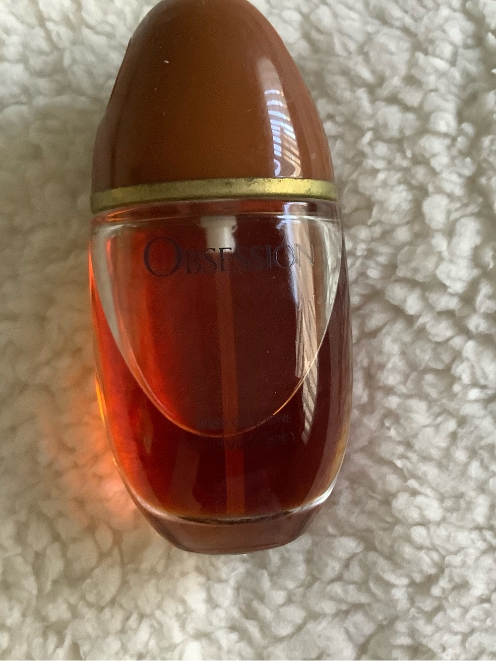 Calvin Klein Amber Brown Curved Fragrance Bottle